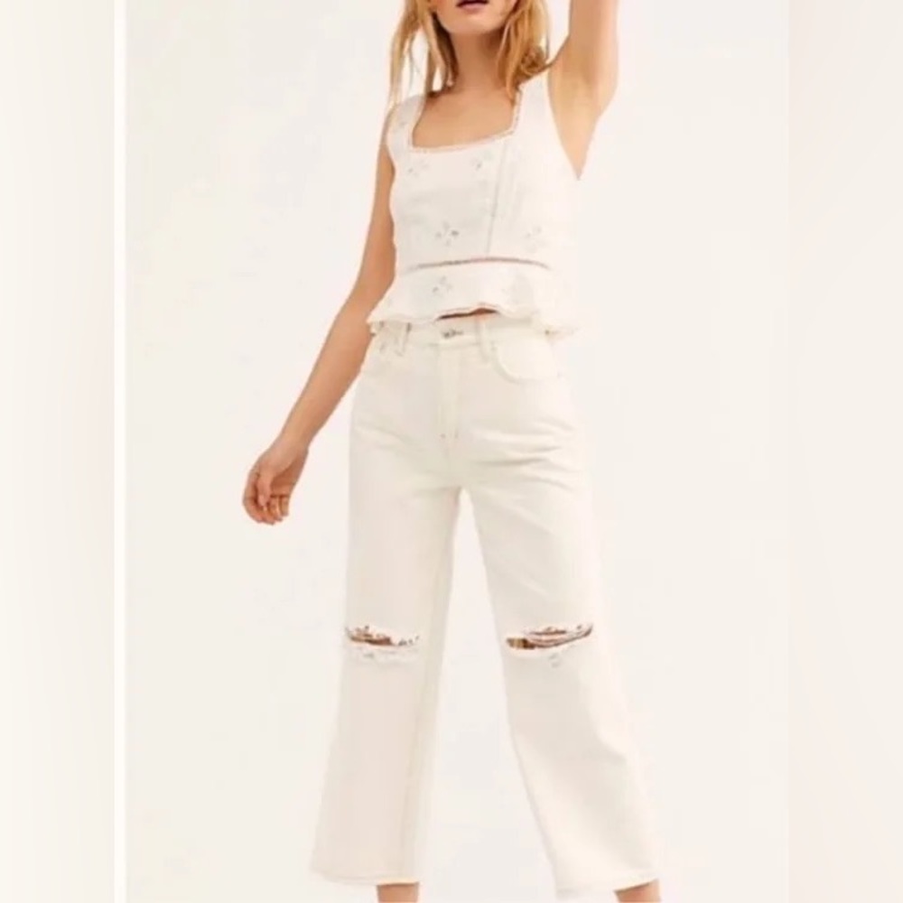 Free People wide leg Ranger jeans
